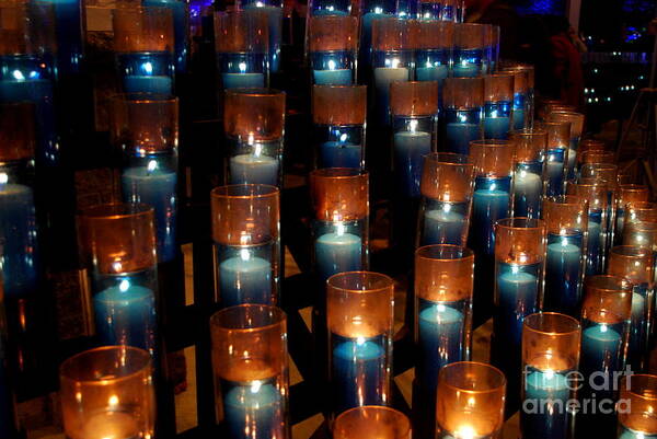  Poster featuring the photograph Votive Prayers by Carol Christopher 