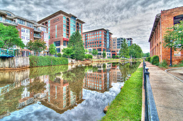 Reedy River Poster featuring the photograph Greenville - Walkway Along the Reedy by Blaine Owens