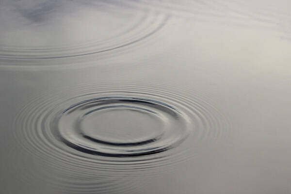 Minimal Poster featuring the photograph Water Ripple Waves by Prakash Ghai