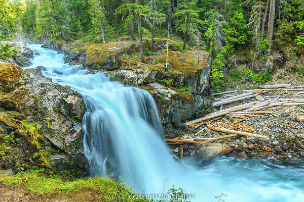 Waterfall Poster featuring the photograph Waterfall at Rainier by Mark Joseph