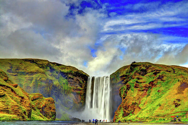 Waterfall Poster featuring the photograph Watermall and Mist by Scott Mahon