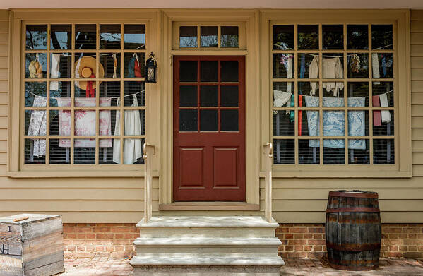 Waters Poster featuring the photograph Waters Storehouse Colonial Williamsburg by Susie Weaver