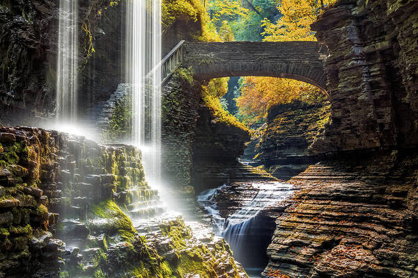 Finger Lakes Poster featuring the photograph Watkins Glen State Park by Mihai Andritoiu