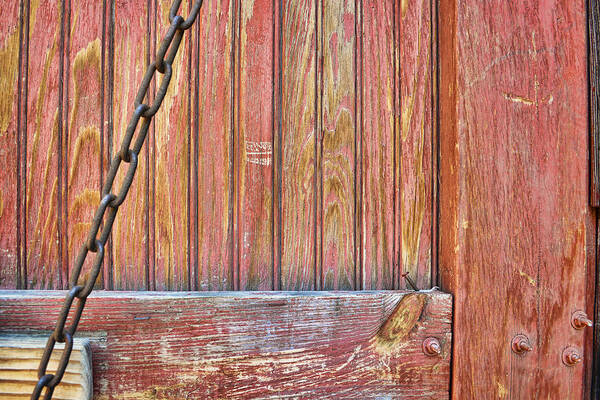 Door Poster featuring the photograph Weathered Barn Door- photography by Ann Powell