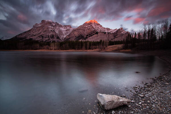 Andscape Poster featuring the photograph Wedge Pond Dawn by Celine Pollard