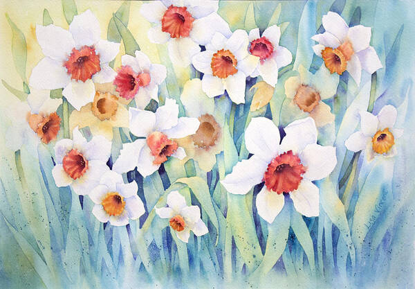 Giclee Poster featuring the painting Welcome Spring by Lisa Vincent