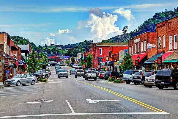 West Jefferson Nc Poster featuring the photograph West Jefferson Streetscape by Dale R Carlson