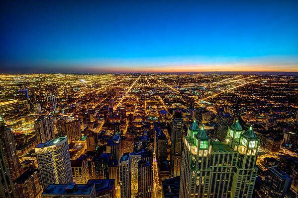 Chicago Poster featuring the photograph West Side Sunset by Raf Winterpacht