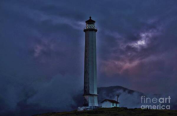 Molokai Lighthouse Poster featuring the photograph Wet and Foggy Morning by Craig Wood