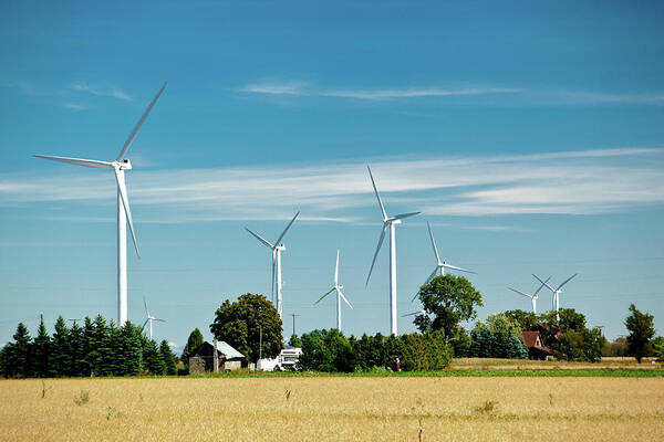 Wind Turbines Poster featuring the photograph Wind Turbines by Rich S