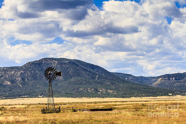 Windmill Poster featuring the photograph Windmill New Mexico by Ben Graham