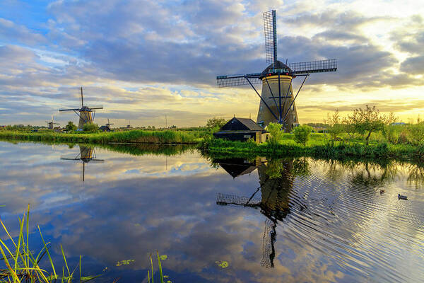 Windmill Poster featuring the photograph Windmills by Chad Dutson
