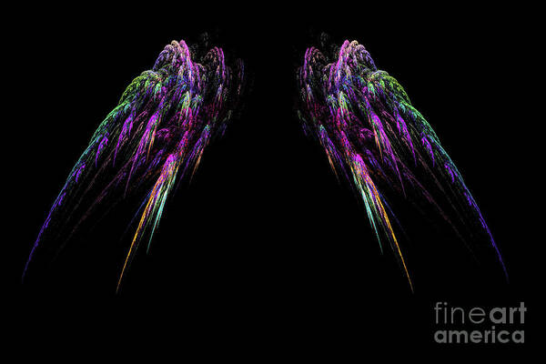 Wings Poster featuring the digital art Wings by Geraldine DeBoer