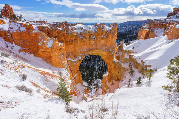 Bryce Canyon Poster featuring the photograph Winter's Gate by Ryan Moyer