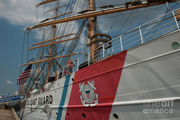 United States Coast Guard Eagle Masthead Poster featuring the photograph Wix-327 by Dale Powell