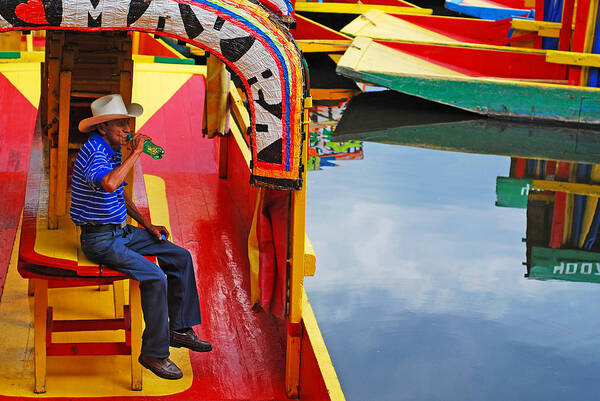 Skip Hunt Poster featuring the photograph Xochimilco by Skip Hunt