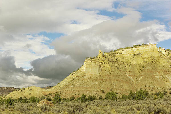 Sky Poster featuring the photograph Yellow Cliffs by Peter J Sucy