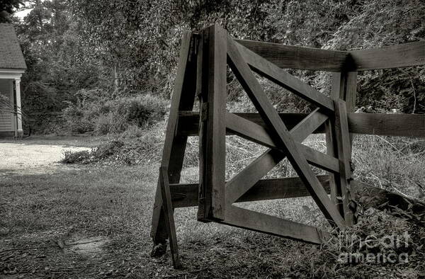 Wooden Fence Poster featuring the photograph Yesterday's Gate by Jonathan Harper