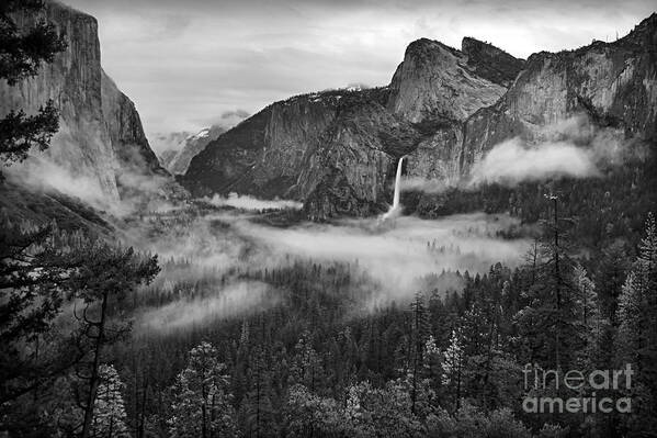 Yosemite Poster featuring the photograph Yosemite Wawona Cloudscape by Martin Konopacki