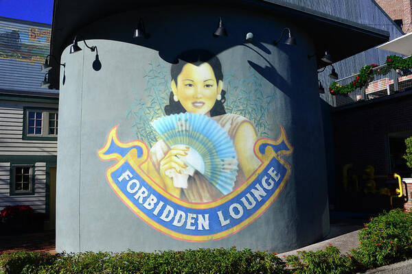 Forbidden Lounge Poster featuring the photograph Forbidden Lounge Disney Springs #1 by David Lee Thompson