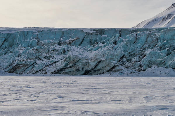 North Pole Poster featuring the photograph Glacier front on Svalbard #1 by Arctic FineArt