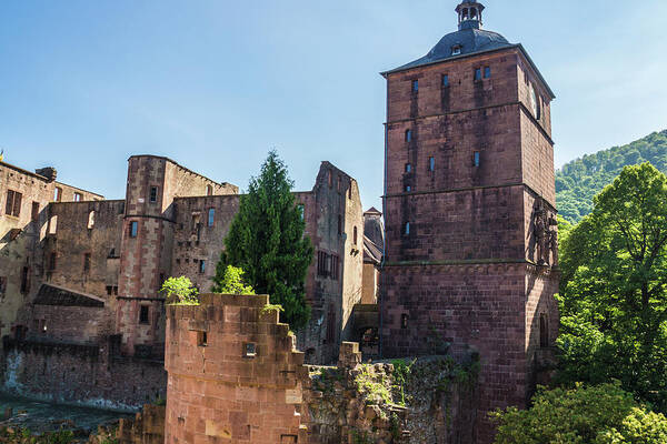 Europe Poster featuring the photograph Heidelberg Castle #1 by Donald Pash