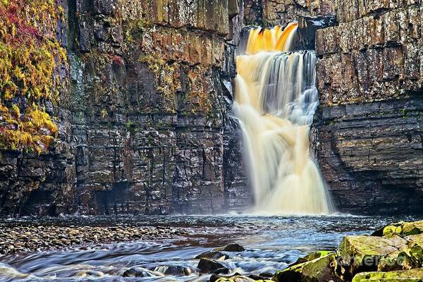 Waterfall Picture Poster featuring the photograph High Force Waterfall #1 by Martyn Arnold