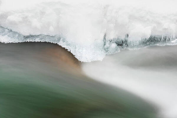 Long Exposure Poster featuring the photograph Ice Flow #1 by Scott Slone