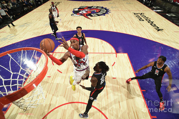 Rondae Hollis-jefferson Poster featuring the photograph La Clippers V Toronto Raptors #1 by Ron Turenne