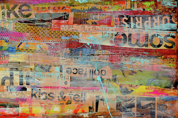 Abstract Poster featuring the painting Metro Mix II #1 by Erin Ashley