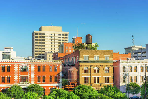 Cityscape Poster featuring the photograph Montgomery, Alabama, Usa Downtown #1 by Sean Pavone