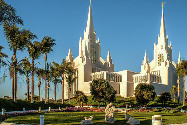 Architecture Poster featuring the photograph San Diego California Temple #1 by Donald Pash