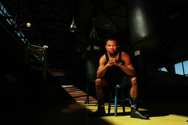 Welterweight Poster featuring the photograph Shane Mosley Portrait Shoot #1 by Al Bello