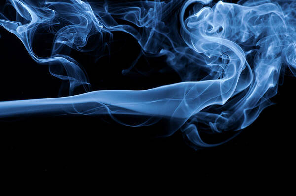 Curve Poster featuring the photograph Smoke #1 by Assalve