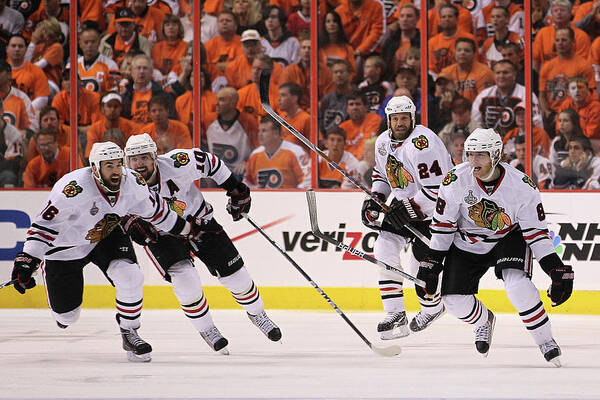 Playoffs Poster featuring the photograph Stanley Cup Finals - Chicago Blackhawks #1 by Bruce Bennett