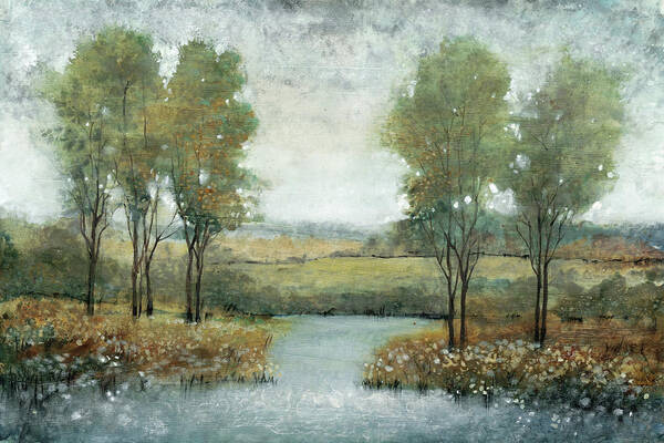 Landscapes Poster featuring the painting Stream Side II #1 by Tim Otoole