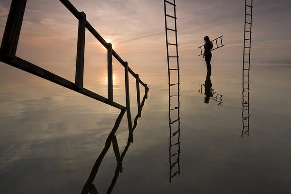 Ladder Poster featuring the photograph #10 by Leszek Paradowski