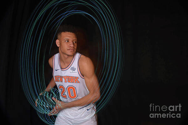 Kevin Knox Poster featuring the photograph 2018 Nba Rookie Photo Shoot #11 by Brian Babineau