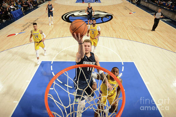 Luka Doncic Poster featuring the photograph Los Angeles Lakers V Dallas Mavericks #11 by Glenn James