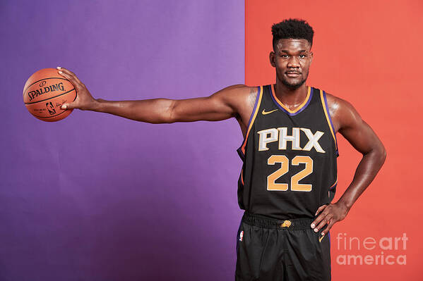 Deandre Ayton Poster featuring the photograph 2018 Nba Rookie Photo Shoot #145 by Jennifer Pottheiser