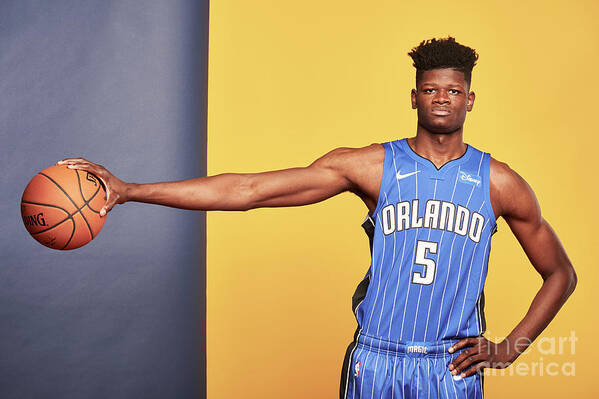 Mo Bamba Poster featuring the photograph 2018 Nba Rookie Photo Shoot #148 by Jennifer Pottheiser