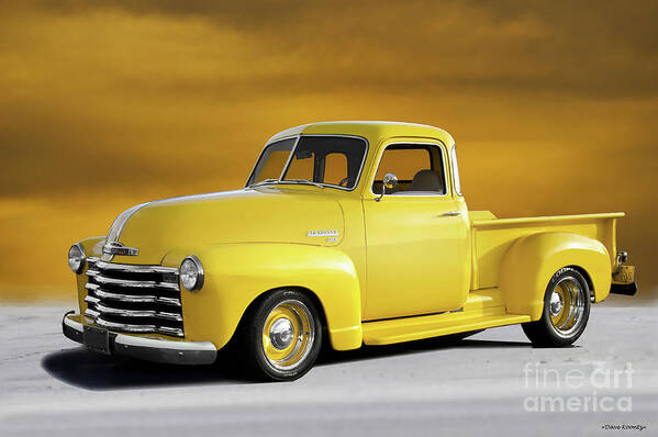 1949 Chevrolet 3100 Pickup Poster featuring the photograph 1949 Chevrolet 3100 Stepside Pickup by Dave Koontz