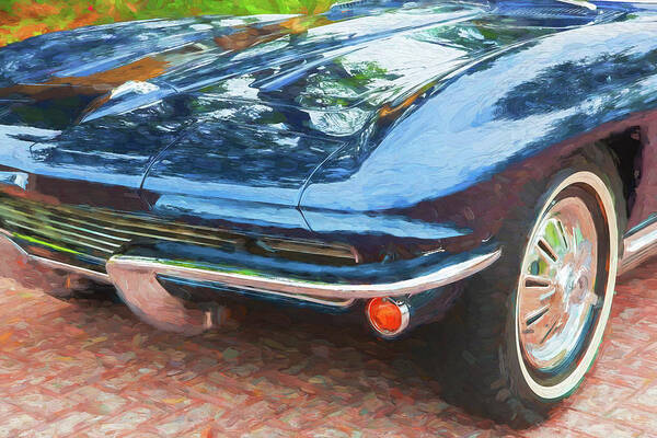 1964 Poster featuring the photograph 1964 Chevy Corvette Coupe 103 by Rich Franco