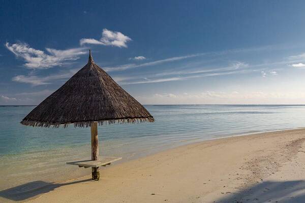 Landscape Poster featuring the photograph Beautiful Tropical Maldives Island #2 by Levente Bodo