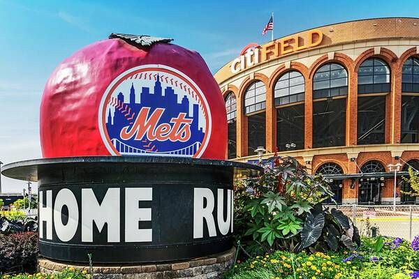 Estock Poster featuring the digital art Citi Field Baseball Stadium, Nyc #2 by Laura Zeid