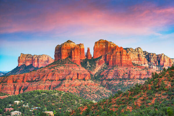 Landscape Poster featuring the photograph Sedona, Arizona, Usa At Red Rock State #2 by Sean Pavone