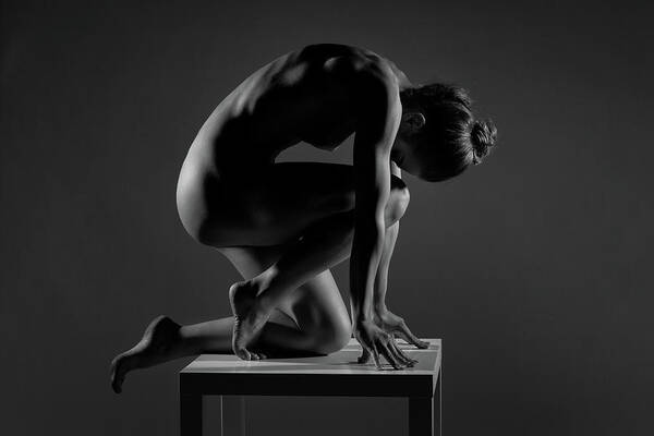 Fine Art Nude Poster featuring the photograph Bodyscape #227 by Anton Belovodchenko