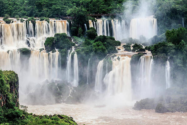 Estock Poster featuring the digital art Iguazu Falls #26 by Antonino Bartuccio
