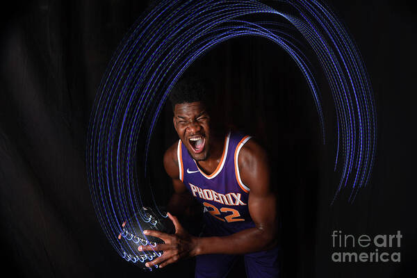 Deandre Ayton Poster featuring the photograph 2018 Nba Rookie Photo Shoot #28 by Brian Babineau