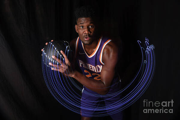 Deandre Ayton Poster featuring the photograph 2018 Nba Rookie Photo Shoot #3 by Brian Babineau